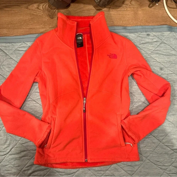 The North Face Tops - the north face sweatshirt women Small Petite Orange Turtleneck
